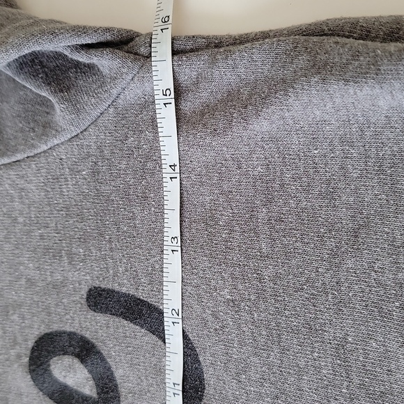 Love Puzzle Piece Graphic Hoodie Sweatshirt  Gray Black Girls Small 7-8 - Picture 8 of 12